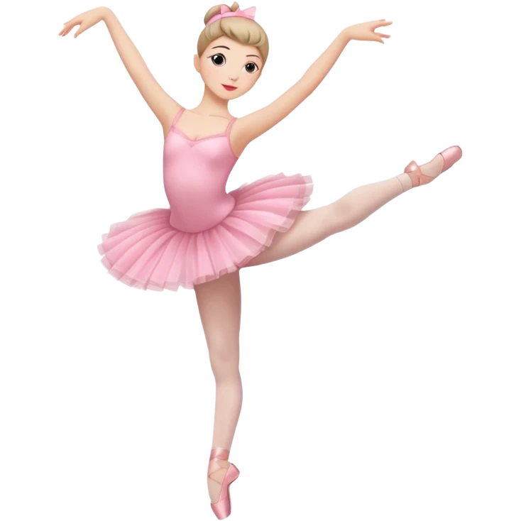 full body balet with pink tutu emoji