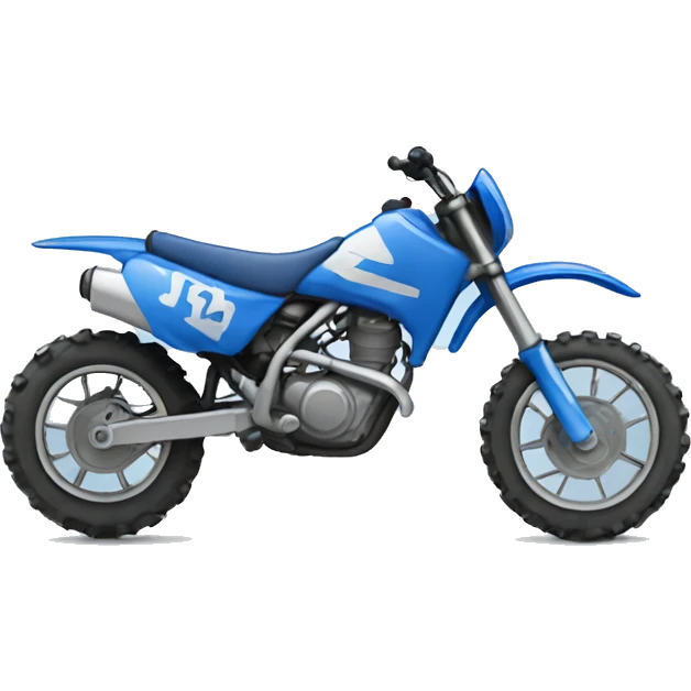 Blue dirt bike   emoji