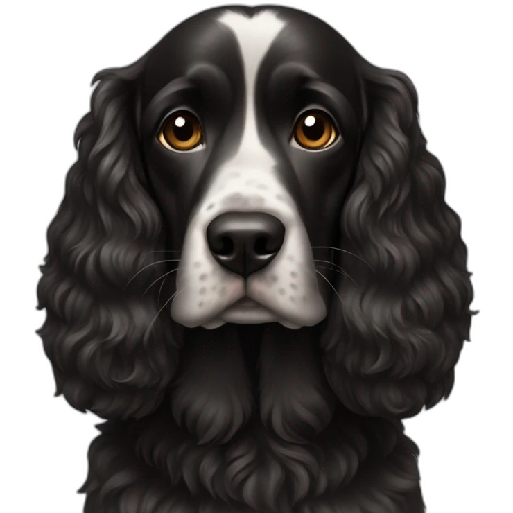 dog black cocker emoji