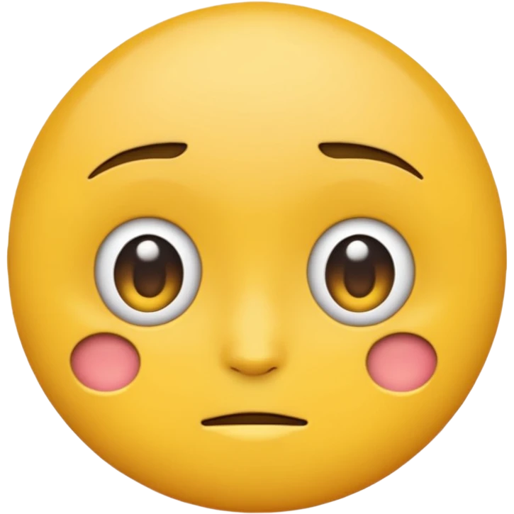 A normal emoji giving a side eye emoji