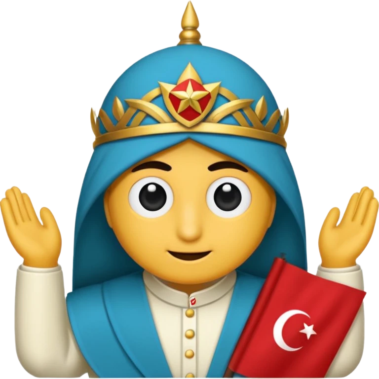 Turkuaz renginde türk bayrağı yapar mısın  emoji