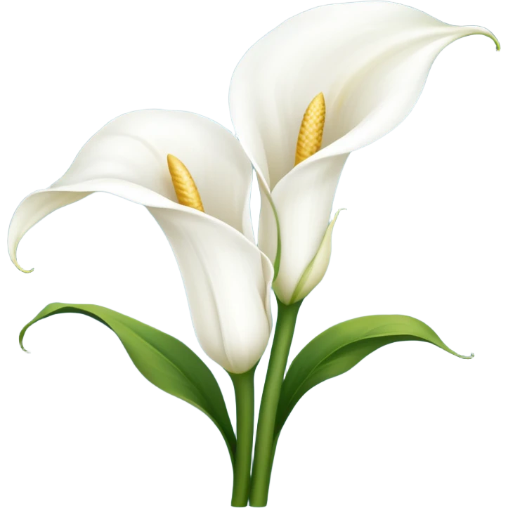 Ultra realistic Calla Lily Zantedeschia emoji