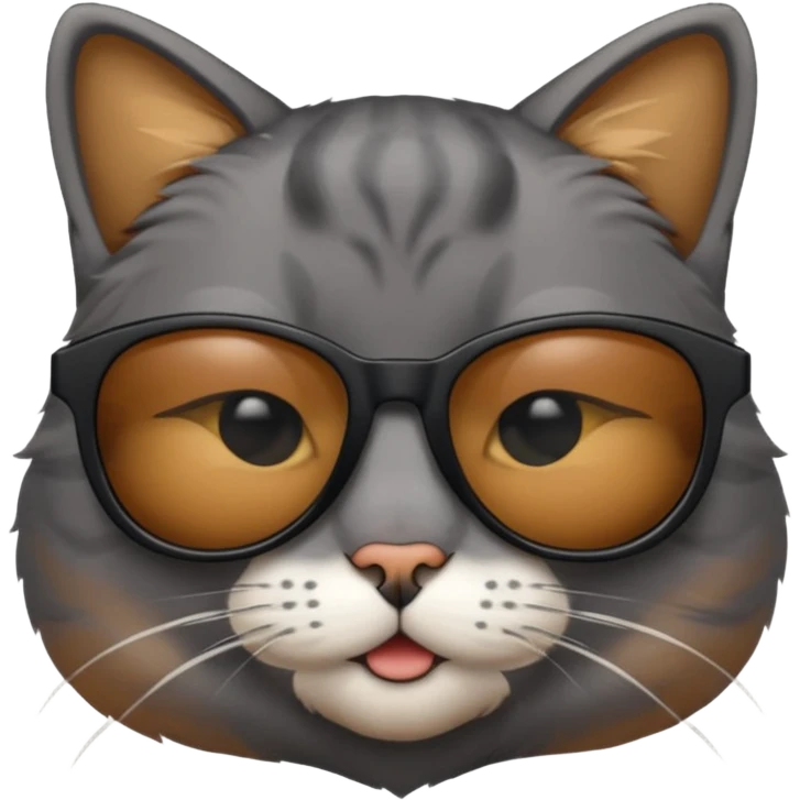 Cat wearing sunglasses emoji