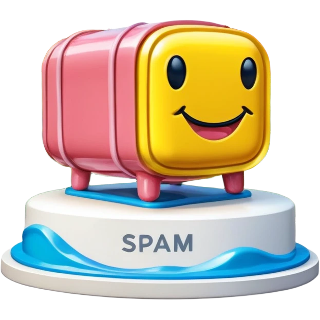  paris art city SPAM meat jeff koons style sculpture arty landscape  emoji