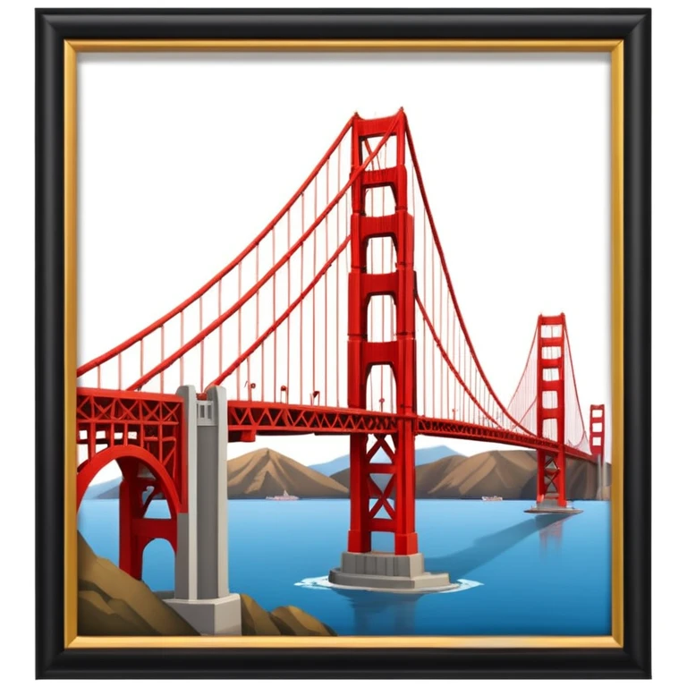 Golden Gate Bridge 🌉 in frame emoji