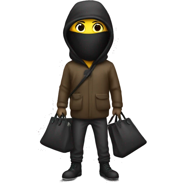 Robber with a bag emoji