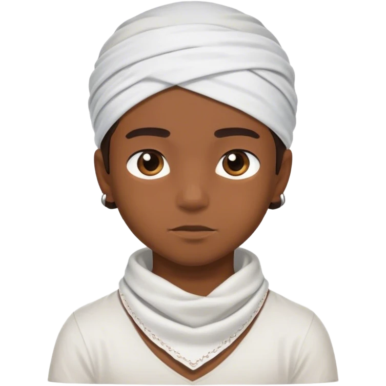 Boy in white bandana  emoji