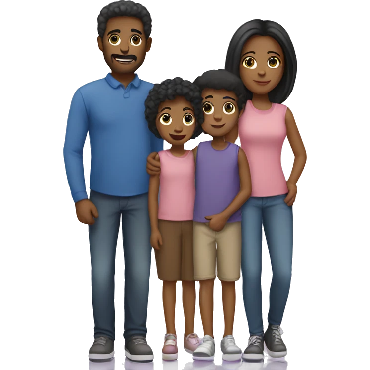 Family of five emoji