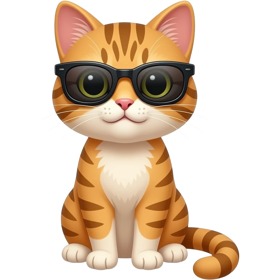 Cat wearing sunglasses emoji