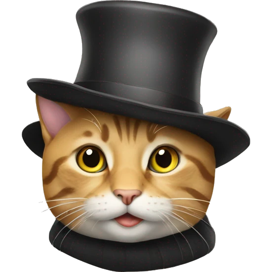 Cat with a hat emoji