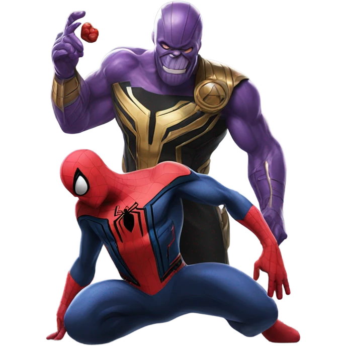 Spider-man With Thanos emoji