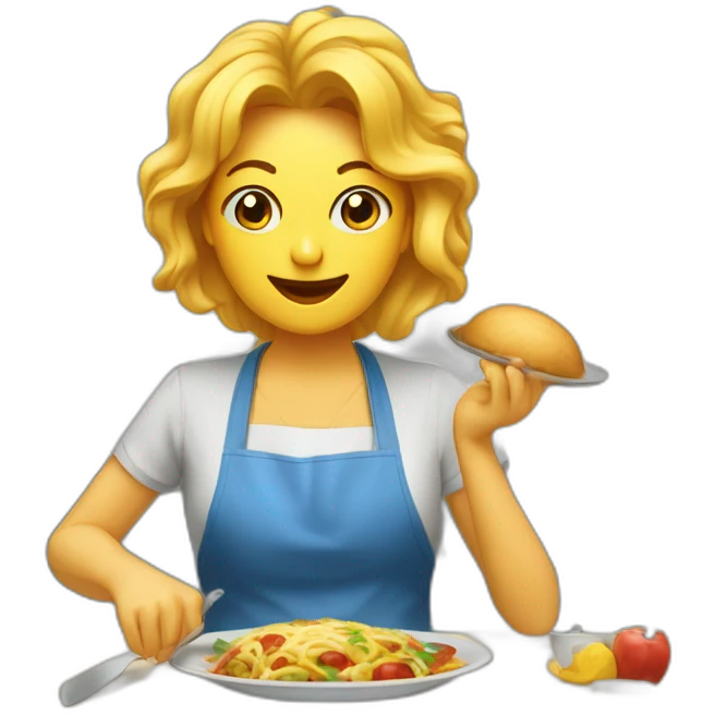 Maman qui galère a cuisiner emoji