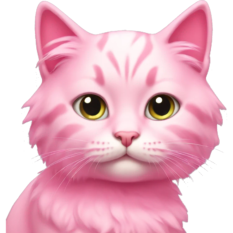 Pink beautiful kitty emoji