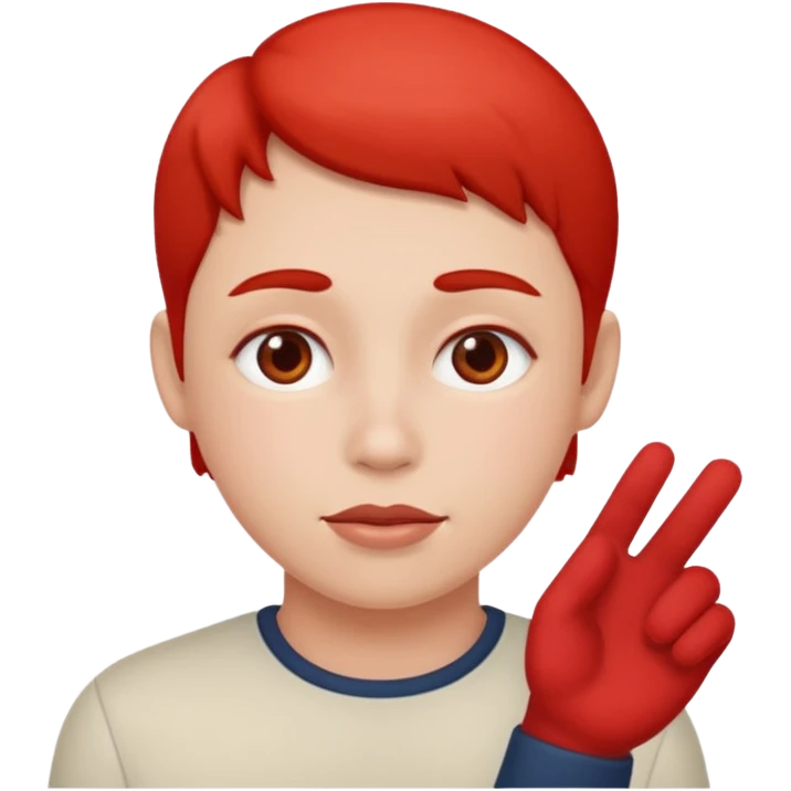 Qui est émie avec des joue rouge emoji