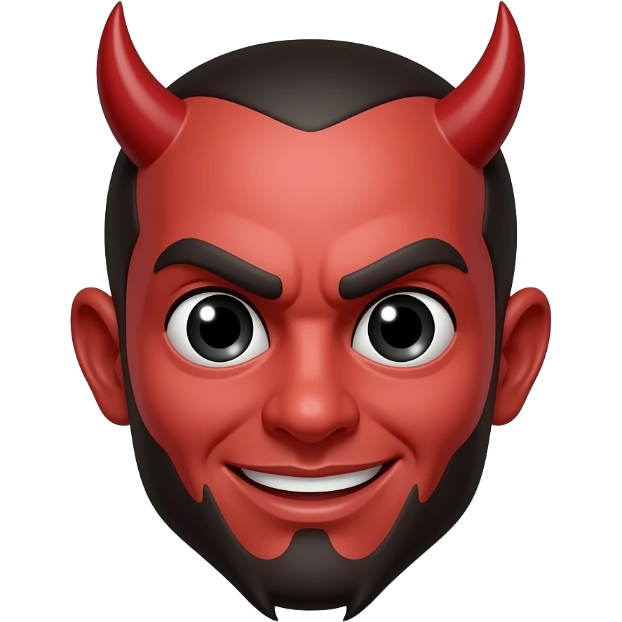 İki yüzlü şeytan emoji