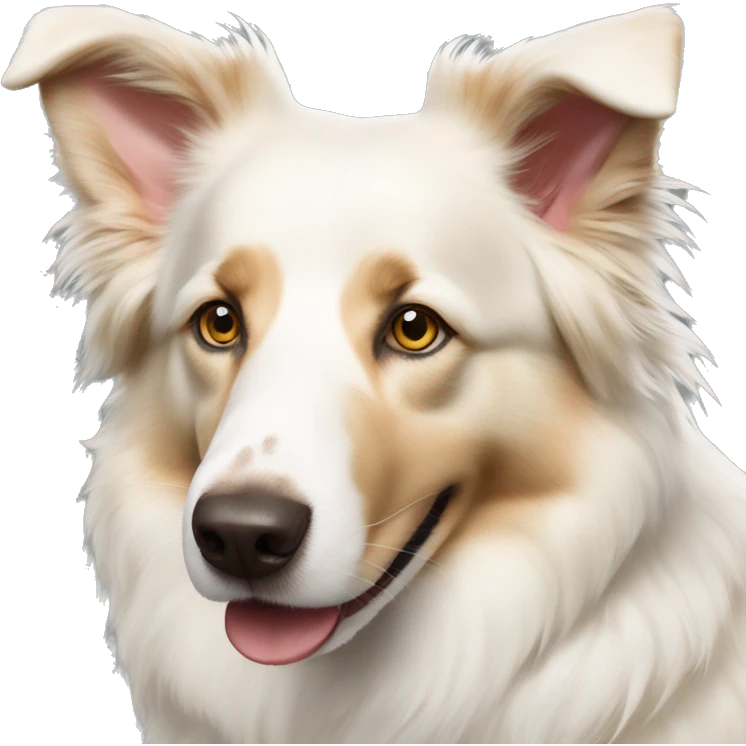Cream white coloured  Aussie shepherd  emoji