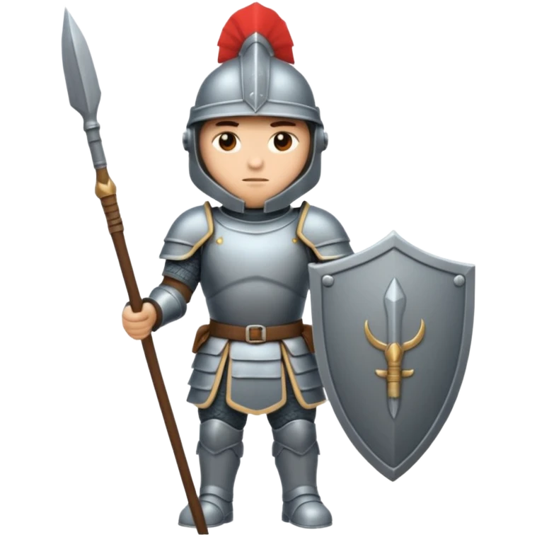 Guard – Armored soldier with spear or halberd emoji