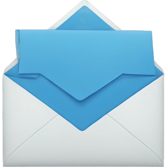 envelope blue color emoji