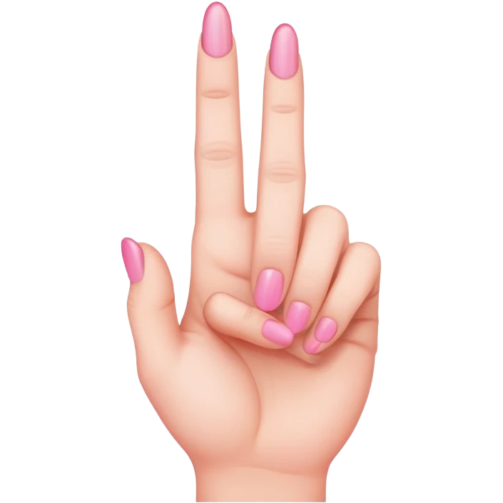 pink middle finger emoji