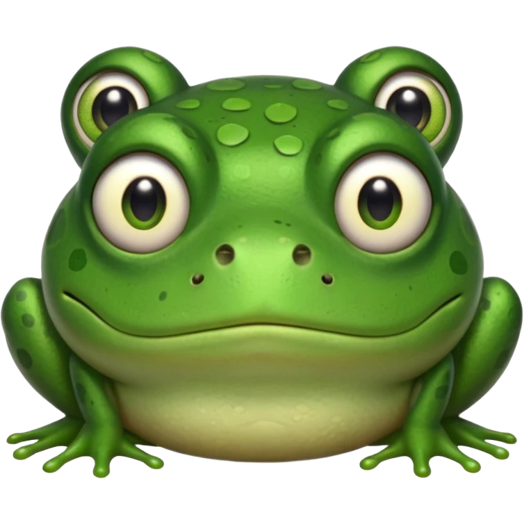 A frog with a sad face emoji