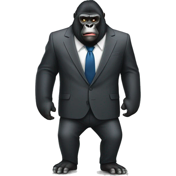 Gorilla with a suit  emoji
