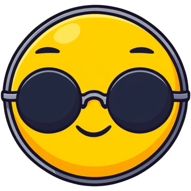 Sleep emoji with sunglasses  emoji