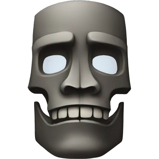 Moai skull emoji emoji
