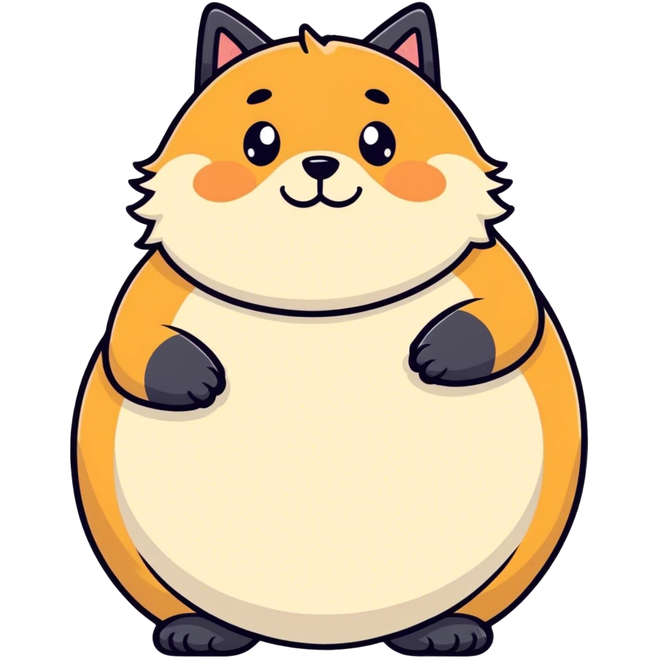 Furry that has a fat stomach emoji