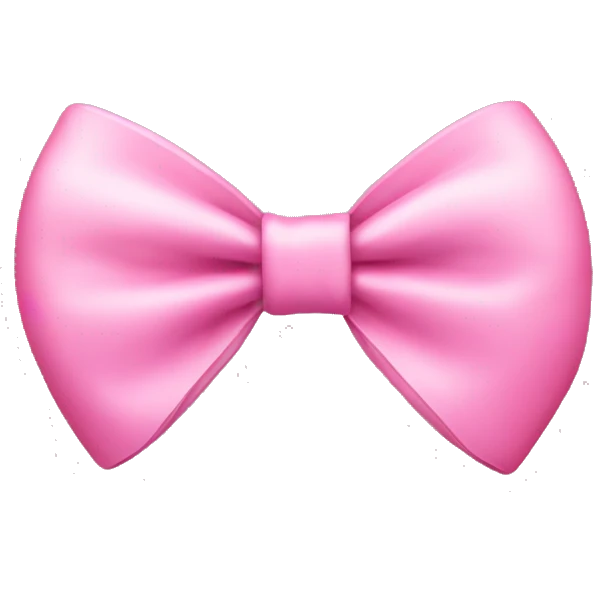 pink girly bow  emoji