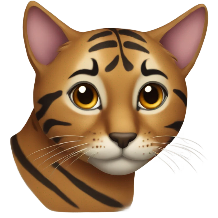 Brown tiger cat emoji
