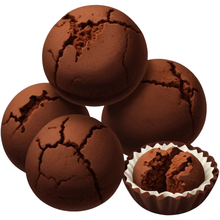 chocolate truffles emoji