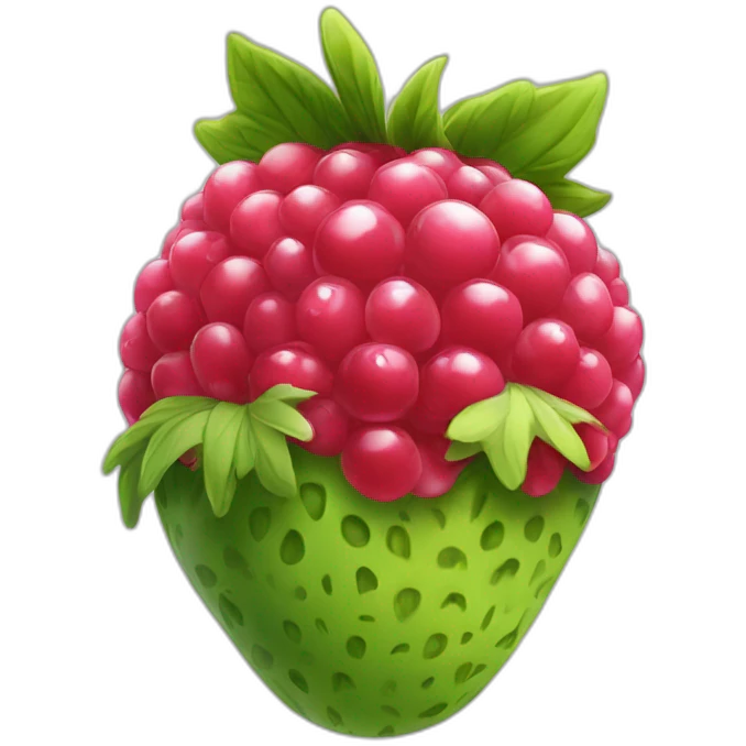 Fraise framboise myrtille emoji