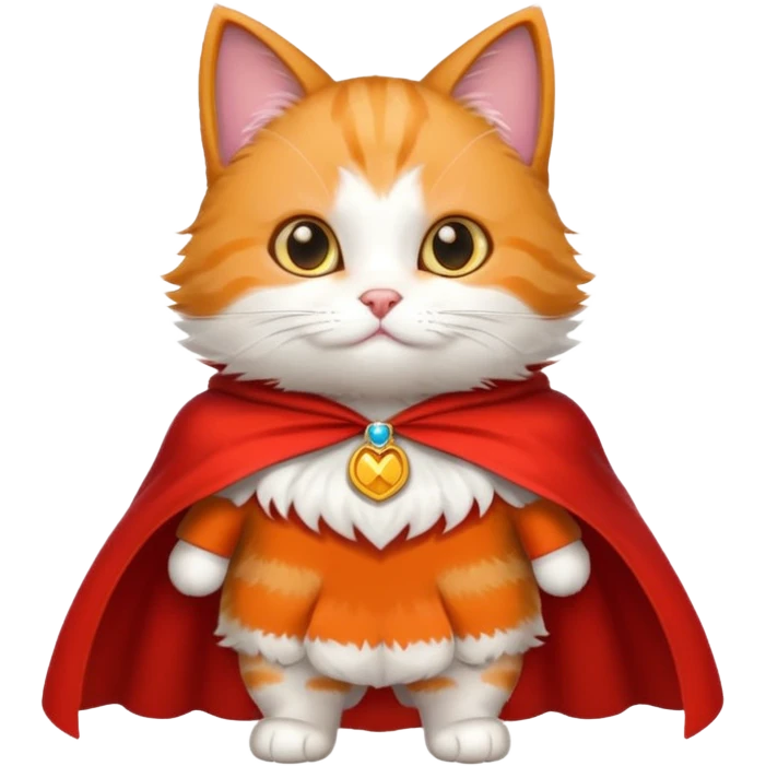Cat hero emoji
