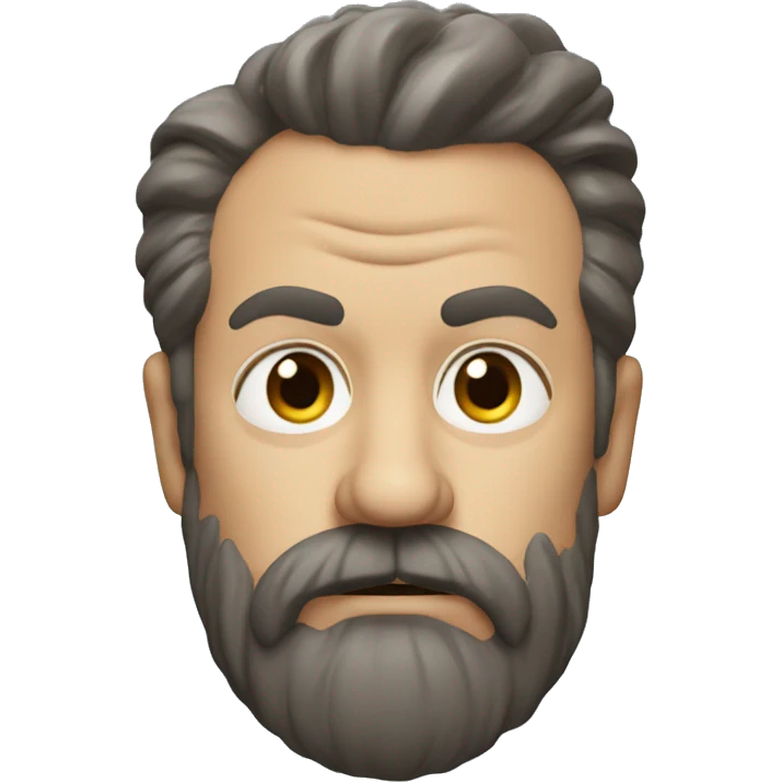 angry ted lasso with beard emoji