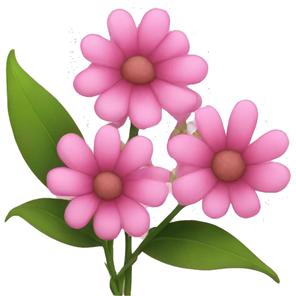 pink flowers emoji