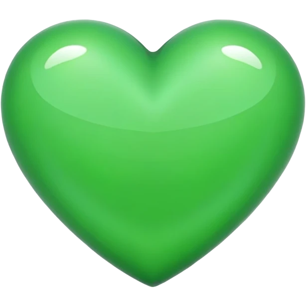 coração verde emoji