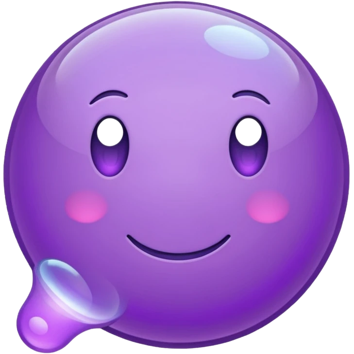 balão de comentário na cor roxa emoji