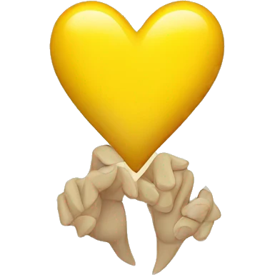 Healing yellow heart emoji