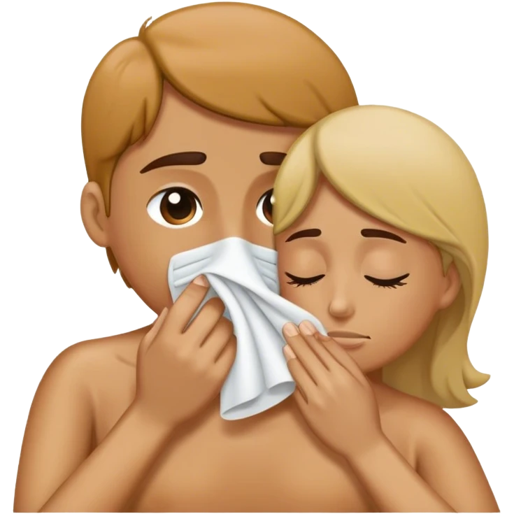 wiping someones nose emoji