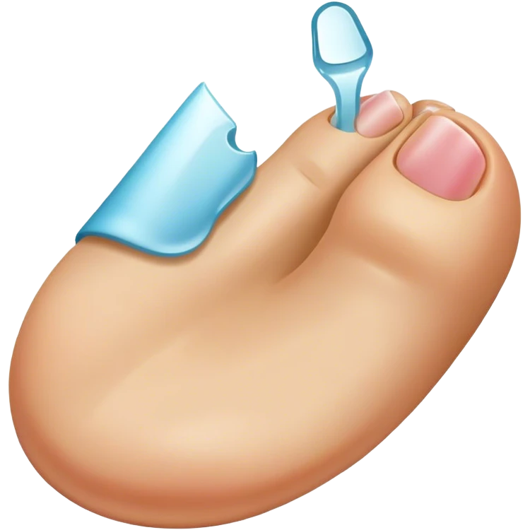 Broken toe nail emoji
