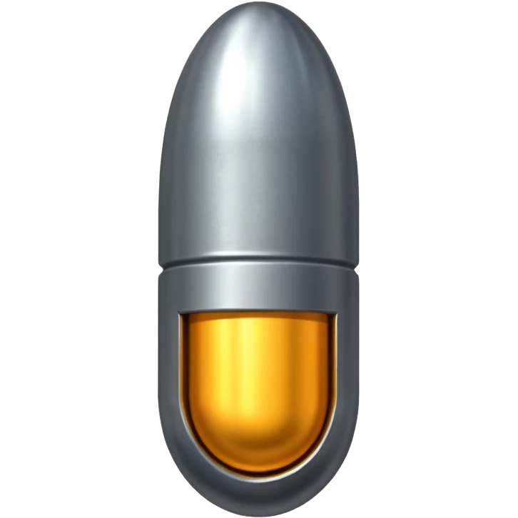A huge nuclear bomb bullet  emoji