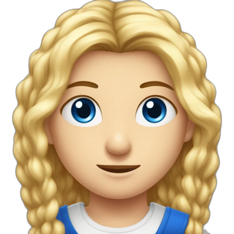 Garçon châtain aux yeux bleus avec sa petite amie blonde aux yeux marrons  emoji