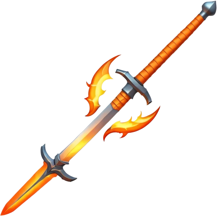 flaming sword emoji
