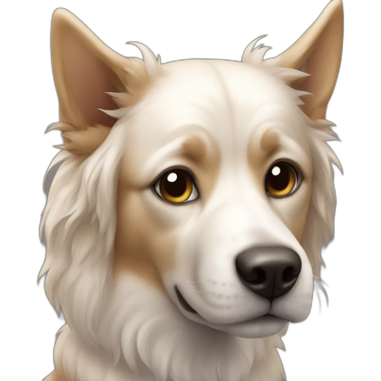 Chien sur chat emoji