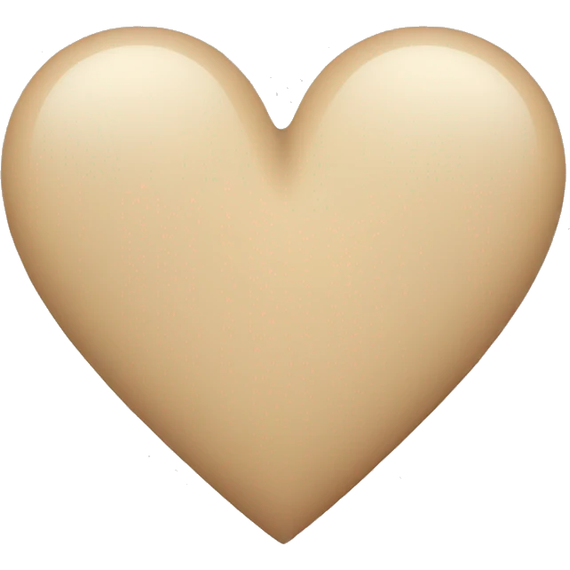 Beige heart emoji