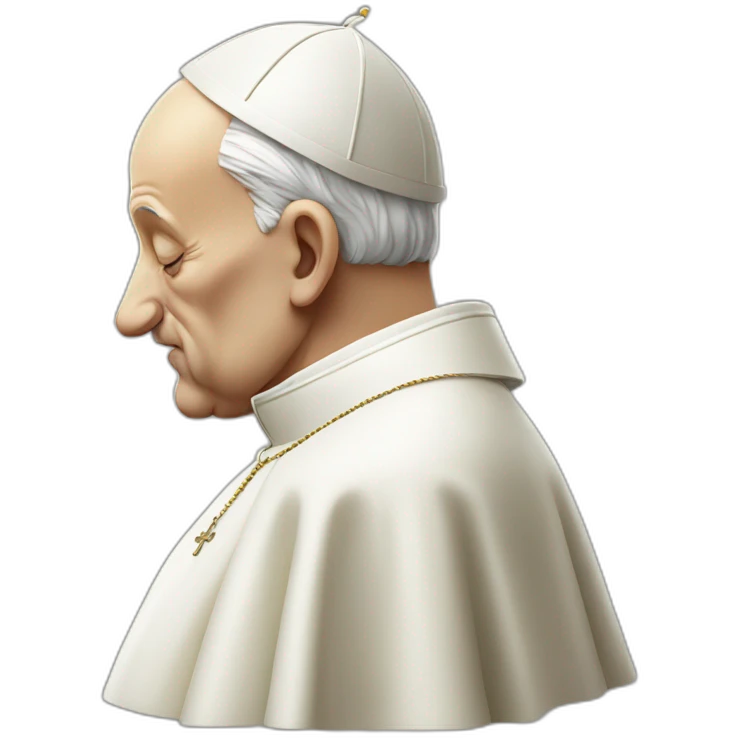 the pope innocently snorting lines emoji