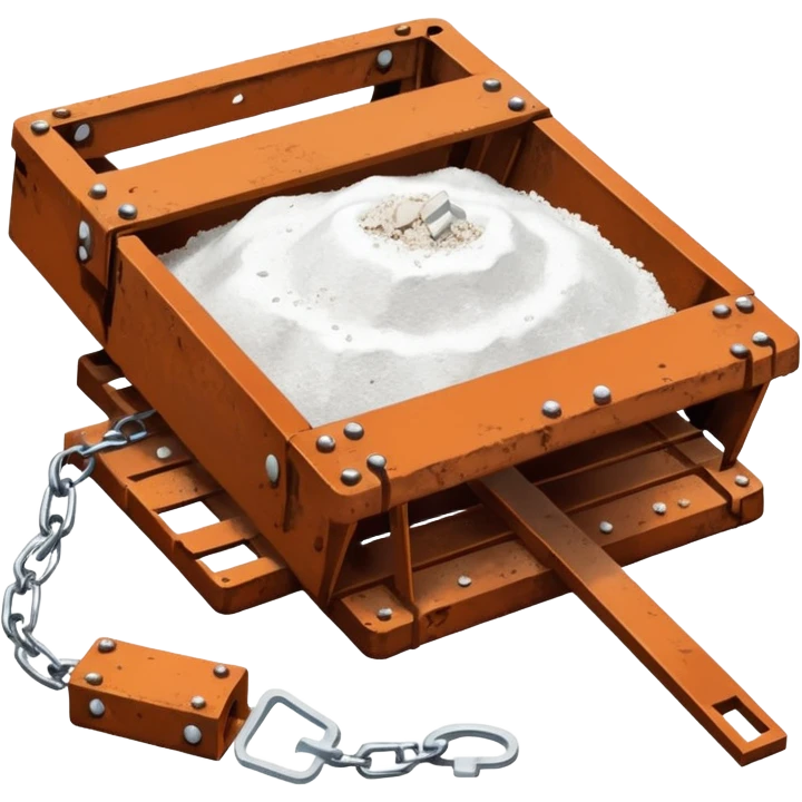 animal trap with cocaine in it  emoji