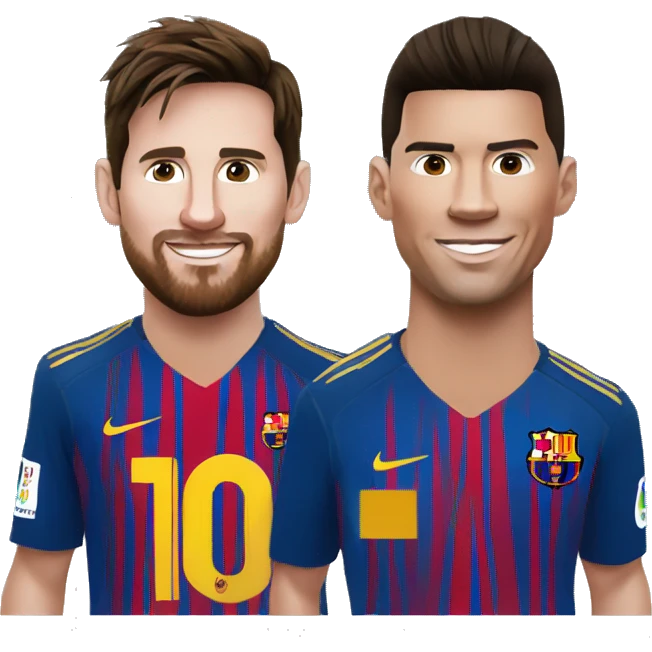 messi y ronaldo emoji