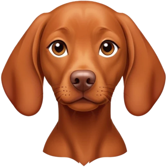A vizsla female dog emoji