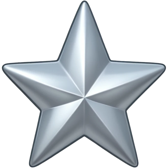 Silver star emoji